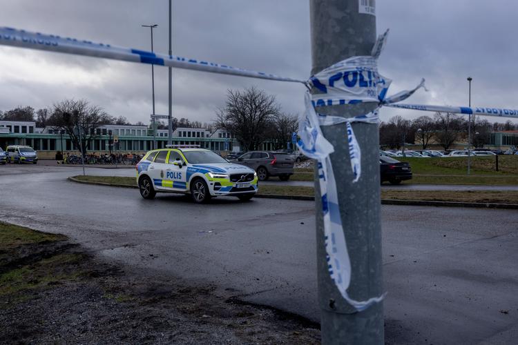Den svenske uddannelsesinstitution Campus Risbergska genåber med nye sikkerhedstiltag, efter den 4. februar i år blev ramt af et skyderi. Ti personer blev dræbt.  Foto: Mads Nissen