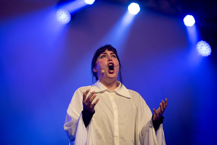 Laura Helene Hansen brænder for Tekla Griebel Wandell og hendes glemte musik. Mandag kunne sopranen med den store stemme klappe sig selv på skulderen for at være den, der fik komponistens opera frem i lyset. Foto: Ida Guldbæk Arentsen