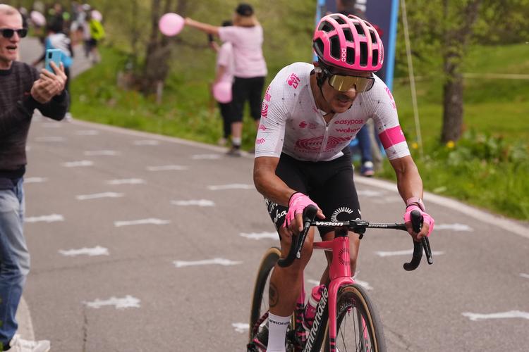 Richard Carapaz blev sammenlagt nummer tre i årets Giro d'Italia og var på forhånd regnet som en af Jonas Vingegaards konkurrenter til den samlede sejr i Vuelta a España. Foto: Fabio Ferrari/Ritzau Scanpix