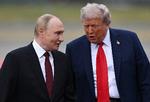 Ruslands præsident Putin og Donald Trump mødte hinanden på basen Elmendorf-Richardson i Anchorage, Alaska fredag.    Foto: Sergey Bobylev/Ritzau Scanpix