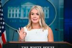 »Trump-administrationen er forpligtet til at formidle de historisk gode resultater, som præsident (Donald, red.) Trump har leveret til det amerikanske folk, til så mange seere og på så mange platforme som muligt«, siger Karoline Leavitt om det nye tiltag. Foto: Mandel Ngan/Ritzau Scanpix