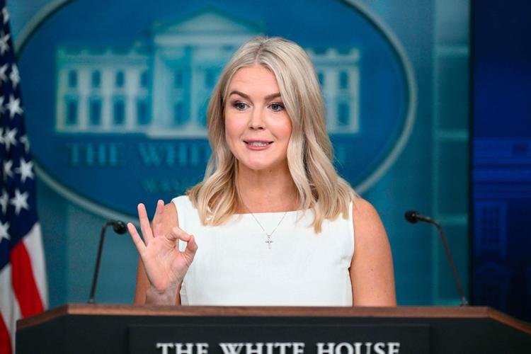 »Trump-administrationen er forpligtet til at formidle de historisk gode resultater, som præsident (Donald, red.) Trump har leveret til det amerikanske folk, til så mange seere og på så mange platforme som muligt«, siger Karoline Leavitt om det nye tiltag. Foto: Mandel Ngan/Ritzau Scanpix