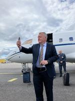 Lars Løkke Rasmussen tager gerne en selfie til sin Instagram-profil, når han er på tur.  Foto: Jesper Thobo-Carlsen