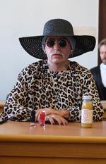 Den 54-årige Marla-Svenja Liebich har i årtier været en kendt figur ved højreekstreme demonstrationer i hjembyen Halle i den østtyske delstat Sachsen-Anhalt. Liebich er idømt halvandet års fængsel for blandt andet at have opildnet til had mod migranter. Foto: Sebastian Willnow/Ritzau Scanpix