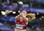 Hammerkasteren Katrine Koch Jacobsen er en af de to danske kvinder, der deltager ved VM i atletik i Japan og derfor skal gennemgå en kønstest for at stille op. Arkivfoto:  Dylan Martinez