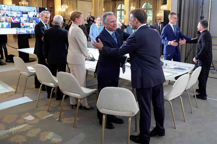 USA's særlige udsending Steve Witkoff deltog i mødet med koalitionen af villige lande i Paris torsdag. Formålet med torsdagens møde var bl.a. at vise over for amerikanerne, at europæerne er klar til at give sikkerhedsgarantier til Ukraine. Foto: Ludovic Marin/Ritzau Scanpix