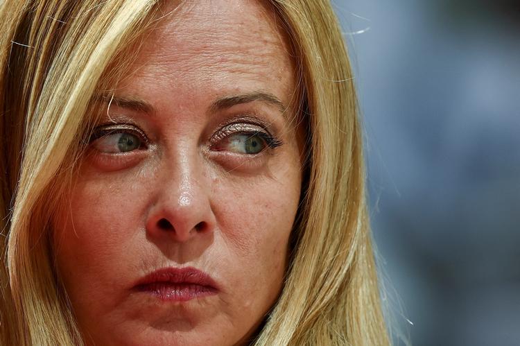 Italiens ministerpræsident, Giorgia Meloni, er en af de mange italienske kvinder, der har været udsat for deepfake-porno, dvs. at hendes ansigt er blevet redigeret ind i pornografiske scener. Foto: Yara Nardi/Ritzau Scanpix
