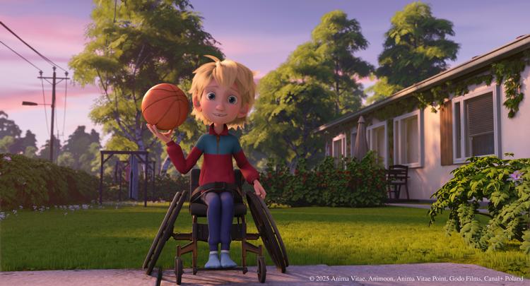 At Thomas kommer til at sidde i kørestol, lægger en dæmper på hans drømme om at lave monstermål som basketstjernen Steph Curry.  Foto: SF Studios