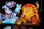 Overalt i Aomori ser man de store lanterner med figurer, der bliver båret rundt i gaderne til årets højdepunkt i august, Aomori Nebuta Festival. Foto: Lauritz Korfix Schultz