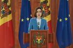 Maia Sandu, der er præsident i Moldova, kan på baggrund af søndagens valgresultat fortsætte sin etpartiregering med sit parti PAS. I alt fik partiet 50,20 procent af stemmerne. Foto: Vladislav Culiomza/Ritzau Scanpix