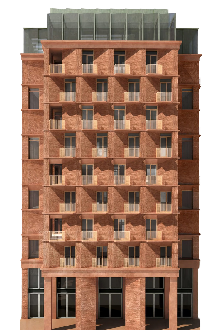 Den nu tidligere socialdemokratiske borgmester i Næstved kæmpede længe for at få nogen til at opføre et hotel i byen. Da det endelig lykkedes, blev resultatet et byggeri med boliger i seks etager og et hotel i tolv etager, der har sat ild til lokalsamfundet.  Visualisering: rådmandshaven.dk