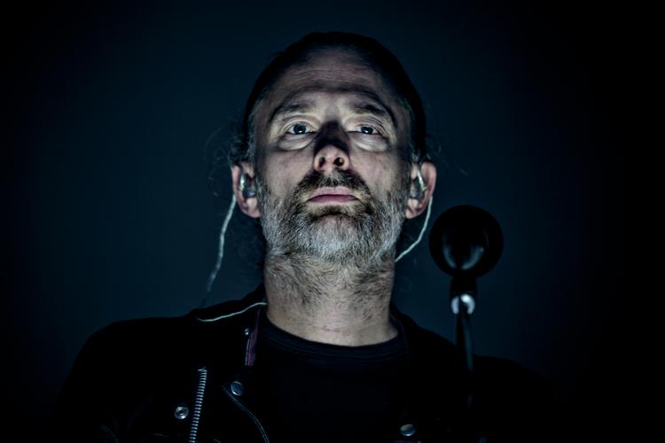 Det britiske band Radiohead spiller fire koncerter i Danmark i december. Her er forsanger Thom Yorke fotograferet i 2017 på Northside-festivalen i Aarhus. Foto: Miriam Dalsgaard