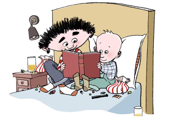 Vitello holder vildt meget weekend. Tegning: Niels Bo Bojesen