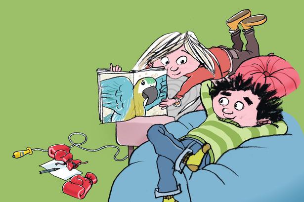 Vitello har længe ønsket sig et kæledyr, og i bind nr. 26 giver hans mor endelig efter. Tegning:  Niels Bo Bojesen