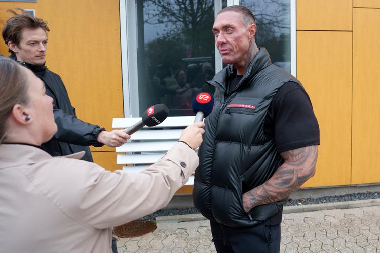 Det mangeårige medlem af Bandidos Claus Palermo udtrykte efter domsafsigelsen ved Retten i Helsingør sin skuffelse over udfaldet.   Foto: Keld Navntoft/Ritzau Scanpix