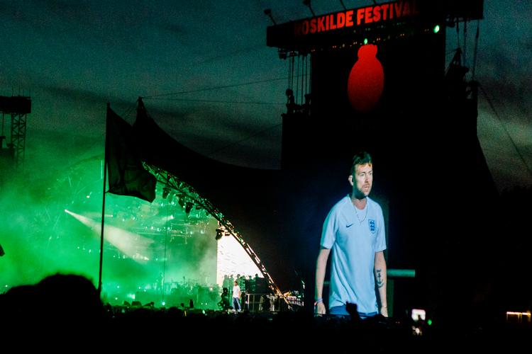Gorillaz spillede senest på Roskilde i 2018, men i de mellemliggende år har Damon Albarn optrådt flere gange i Danmark. I 2023 spillede han med sit band Blur - også på  Roskilde.  Foto: Per Lange/Ekstra Bladet