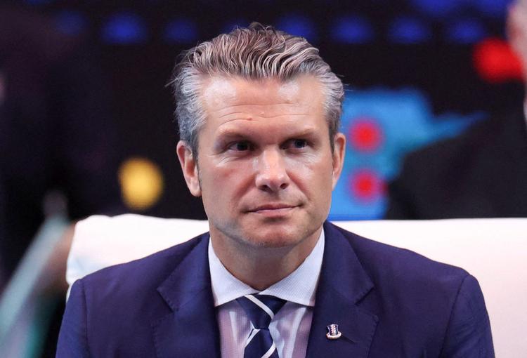 USA's selverklærede krigsminister, Pete Hegseth, har delt en video af angrebet på X. Foto: Hasnoor Hussain/Ritzau Scanpix