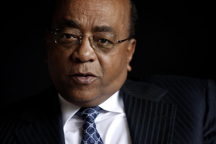 Mo Ibrahim, selfmade milliardær fra Sudan og medlem af Regeringens Afrika Kommission. Sifter af prisen: Mo Ibrahim-prisen for Godt Afriansk Lederskab.. Han besøgte Danmark i 2008, hvor han var en del af regeringens afrikakommission.  Foto: Peter Hove Olesen