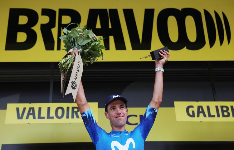 Oier Lazkano blev efter fjerde etape af Tour de France 2024 hyldet som dagens mest angrebsivrige rytter.  Foto: Molly Darlington/Ritzau Scanpix