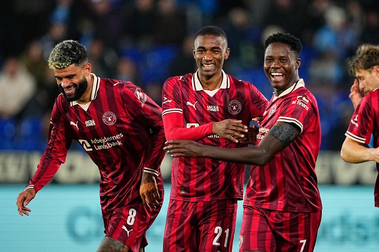 FC Midtjylland-angriberen Franculino 8th) scoreede sit 14.. sæsonmål mod Randers. Foto: Bo Amstrup/Ritzau Scanpix