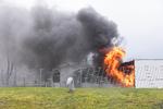 Politiken-fotograf Loui Pedersen var tirsdag på Kærshovedgård, da branden brød ud. Foto: Loui Pedersen