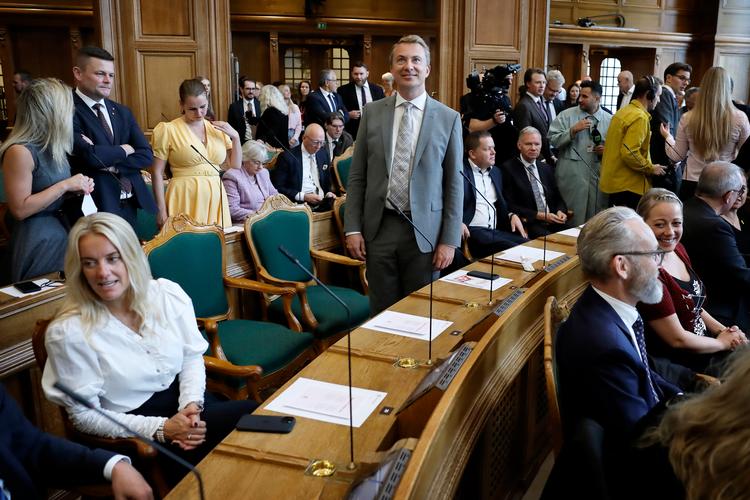 Dansk Folkepartis partileder Morten Messerschmidt har i et interview med Weekendavisen luftet et vidtgående ønske om tvangsudvisning.    Foto: Jens Dresling