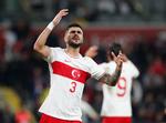 Den tyrkiske landsholdsspiller Eren Elmali er blandt de 102 spillere, der er blevet idømt karantæne for deres indblanding i en kæmpe bettingskandale i tyrkisk fodbold. Her ses han under en Nations League-kamp mod Luxembourg i 2022. Arkivfoto:  Murad Sezer