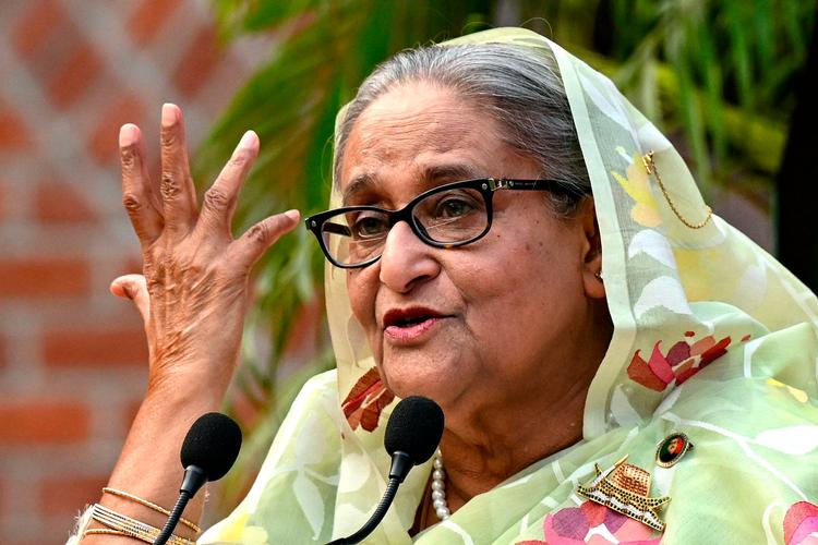 Sheikh Hasina befinder sig nemlig i Indien, selv om Bangladesh har bedt om, at hun bliver udleveret. Foto: Indranil Mukherjee/Ritzau Scanpix
