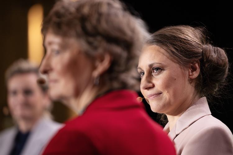 Sisse Marie Welling (SF) har meldt sig klar til at tage posten som overborgmester i København og står til at få et godt valg. Men i valgkampen har hun mest af alt skullet svare på spørgsmål om sit ansvar for vanrøgt på plejehjemmene i København.  Foto: Thomas Borberg