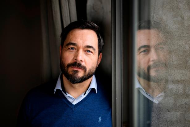 Svend Hardenberg is pictured here during a press conference about the TV series »Borgen« in 2022. Foto: Philip Davali/Ritzau Scanpix