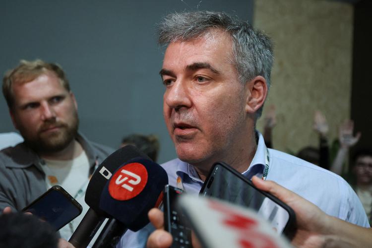 Lars Aagaard er en nøglefigur i forhandlingerne, fordi Danmark er EU-formandsland. Det betyder, at han er EU’s klimarådsformand og taler på vegne af unionen. Foto: Anderson Coelho/Ritzau Scanpix