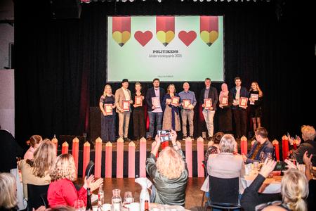 Årets ni vindere er udvalgt på baggrund af 2.064 indstillinger fra hele landet. De er fordelt på tre kategorier: grundskolen, erhvervsuddannelser og ungdomsuddannelser. Foto: Janus Engel