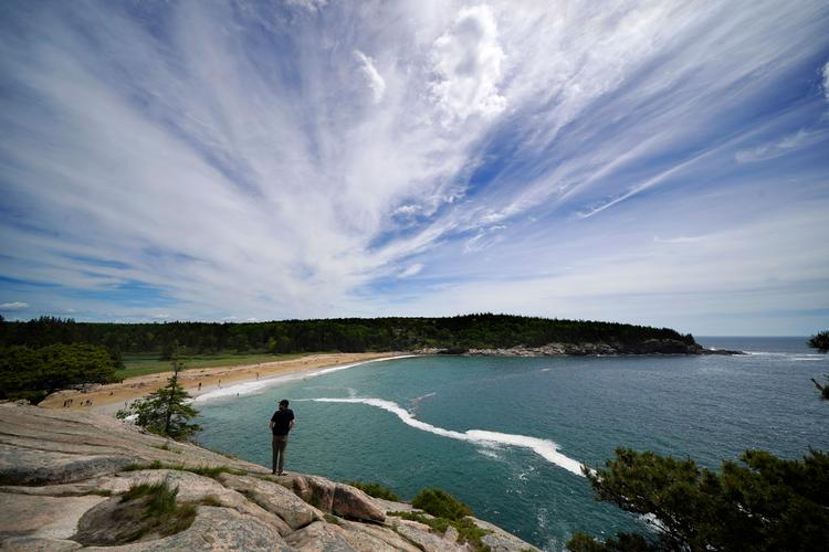 Sand Beach i Acadia National Park, Maine. Foto: Robert F. Bukaty/Ritzau Scanpix