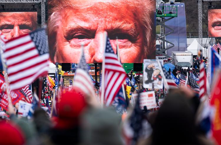 BBC har undskyldt over for Donald Trump, efter en tale fra januar 2021 blev redigeret, så den fremstod misvisende.  Foto: Bill Clark/Ritzau Scanpix