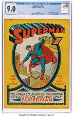 Et 'Superman'-hæfte blev købt for 10 cent i 1939 af en niårig pige og hendes bror. Nu er det dukket op i perfekt stand og solgt for et rekordstort beløb. Foto: Heritage Auctions/ha.com