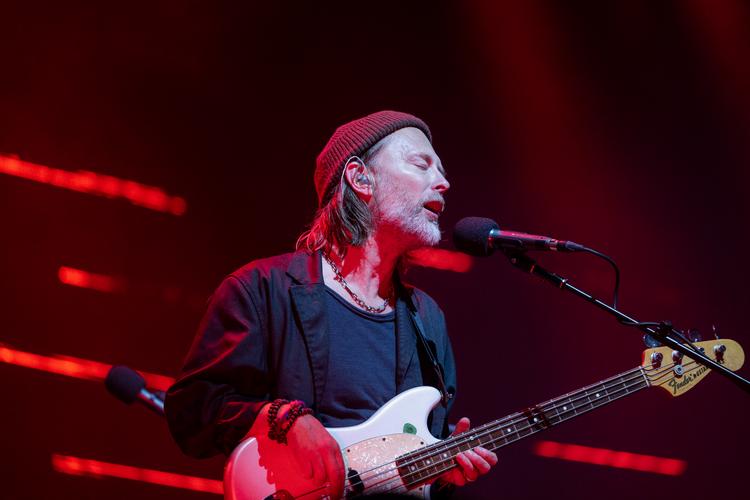 Forsanger i Radiohead Thom Yorke har fået konstateret halsbetændelse. Foto: Marcus Emil Christensen