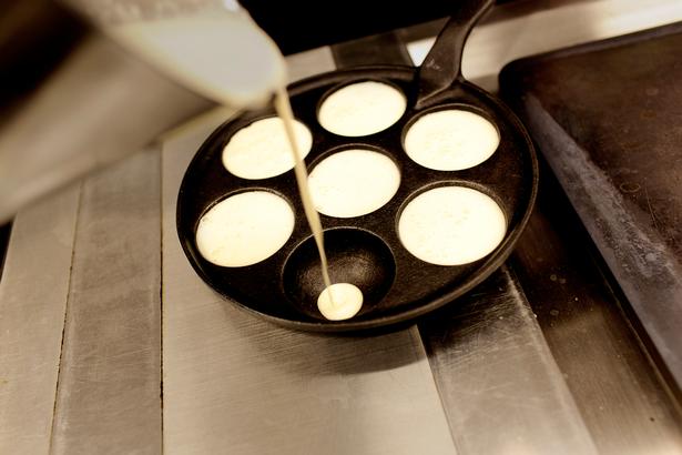 A special æbleskive pan with holes is required to make the recipe Foto: Per Folkver