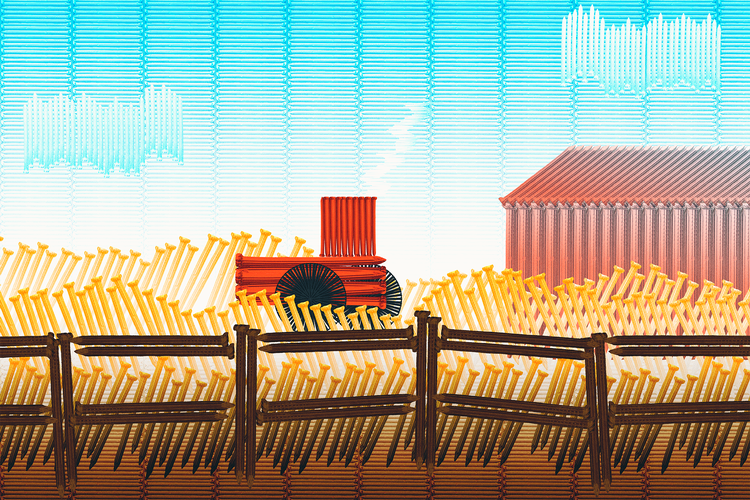 Det er særligt, når landbruget gøder sine marker, at der bliver udledt kvælstof til vandmiljøerne. Illustration: Mads D'Alterio Djervig. Originalfoto: Freepik.com