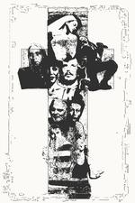 Kristendommen er tilbage i popkulturen og kunsten. Men hvorfor egentlig? Illustration:  Rasmus Vendrup (originalfotos: Columbia Records, Daniel Hjorth/Pr, Tilde Døssing Tornbjerg, Thomas Borberg, Evan Agostini, Hakon Mosvold Larsen, Sara Galbiati og Ritzau Scanpix)