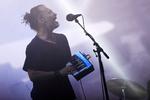 Det britiske rockband aflyste mandag og tirsdag i denne uge to koncerter, da forsanger Thom Yorke fik konstateret halsbetændelse. Foto: Dylan Martinez/Ritzau Scanpix