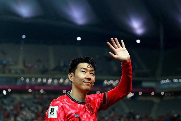 33-årige Son Heung-min er anfører for det sydkoreanske landshold, som han har repræsenteret 140 gange. Foto: Kim Soo-hyeon/Ritzau Scanpix