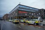 Storo Storsenter er genåbnet, efter der mandag var meldinger om, at der var blevet affyret skud. Politiet har pågrebet en person, de mener var skytten. Foto: Stian Lysberg Solum/Ritzau Scanpix