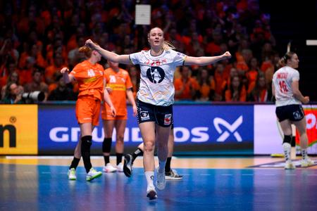 Norges Henny Reistad spillede som sædvanlig en stor kamp for Norge. Foto: John Thys/Ritzau Scanpix