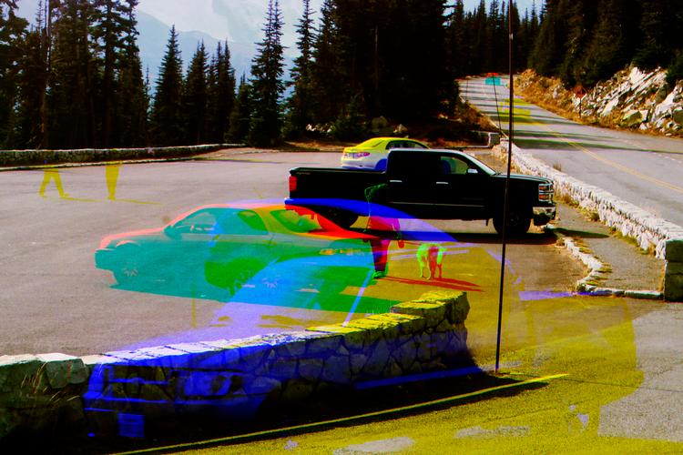 Mount Rainier i staten Washington. Fotografen bruger en fototeknik, der stammer fra 1861. Foto: Peter Funch