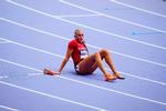 Smerter i akillessenen fik Ida Karstoft til at trække sig efter indledene heat på 200 meter ved OL i Paris 2024. Siden har hun sat alt ind på at blive fri af de smerter, der har generet hende i flere år.  Foto: Tariq Mikkel Khan