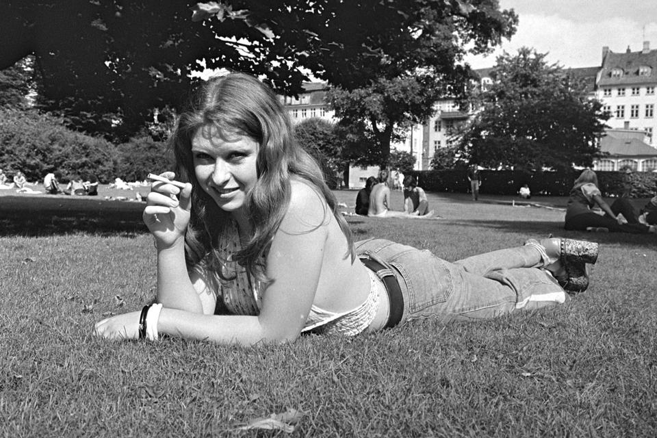 Sanne Salomonsen var 17 år og var kendt fra musicalen 'Hair', da hun albumdebuterede som sanger i 1973. Foto: Jacob Maarbjerg