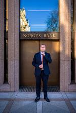  Nicolai Tangen er ikke glad for slips, men havde fundet et frem, da han i 2020 tiltrådte som CEO for Oliefonden. Foto: Ole Berg-rusten/Ritzau Scanpix