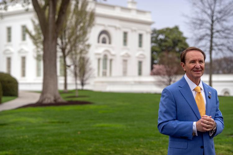 Louisianas guvernør, Jeff Landry, er blevet udpeget til særlig udsending til Grønland af USA's præsident, Donald Trump. Foto: Mark Schiefelbein/Ritzau Scanpix