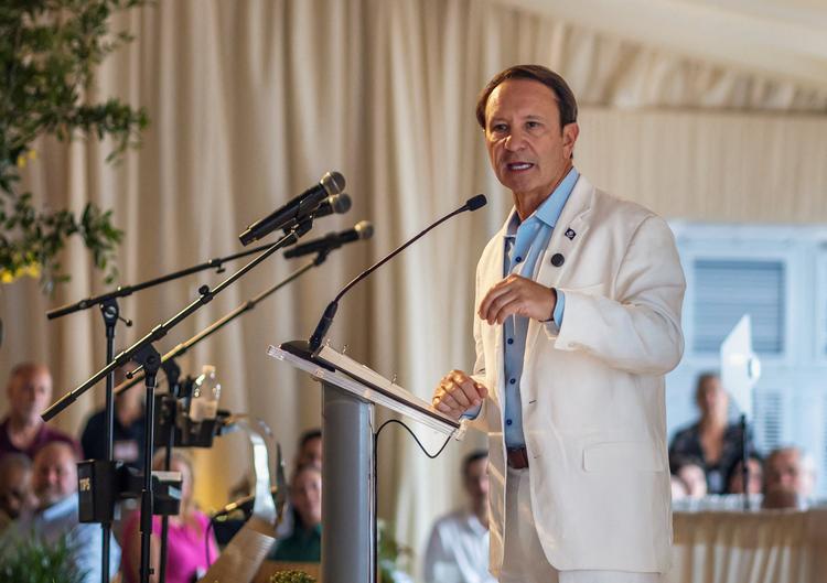 Jeff Landry viste i en video på sociale medier natten til tirsdag ikke tegn på at besidde synderlig viden om Grønland, som han nu er udpeget som særlig udsending til. Arkivfoto:  Kathleen Flynn