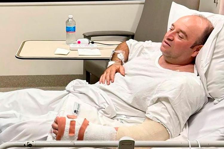 Ahmed al-Ahmed blev selv ramt af skud under angrebet og er siden blevet opereret. Foto: Handout/Ritzau Scanpix